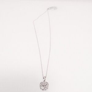 genuine diamond sterling silver necklace